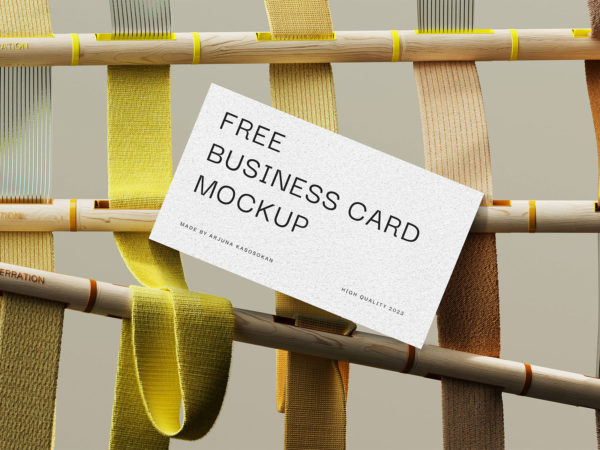 Free Business Card Stationery Mockup