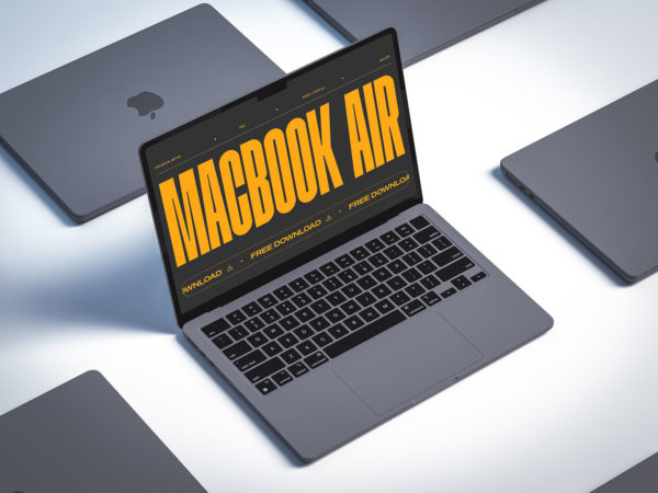MacBook Air Free UI Mockup