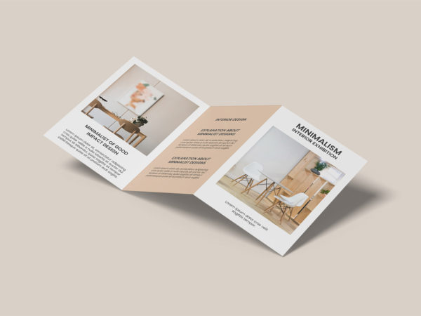 A4 Trifold Brochure Free Mockup