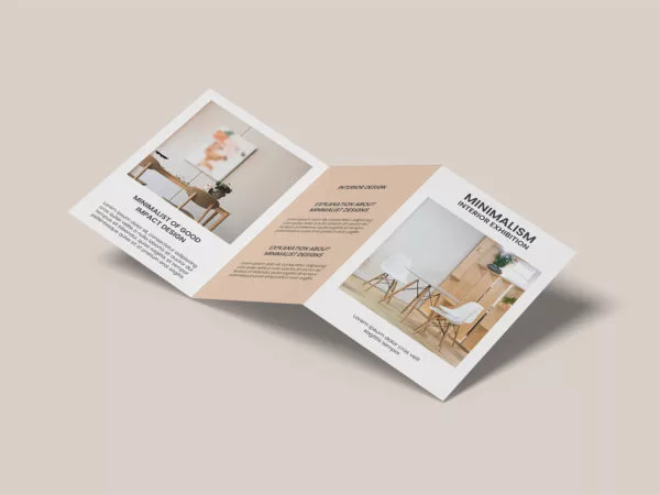 A4 Trifold Brochure Mockup