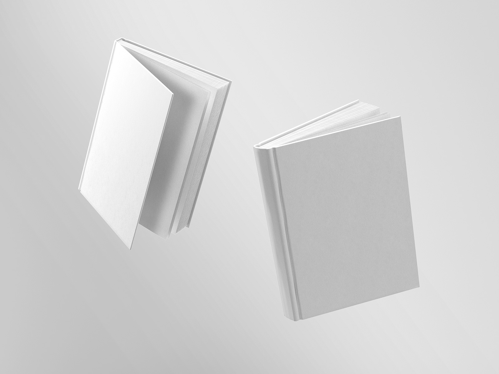 Blank A4 book hardcover mockup floating on white background 3D r Stock  Photo by ©sdecoret 327231290