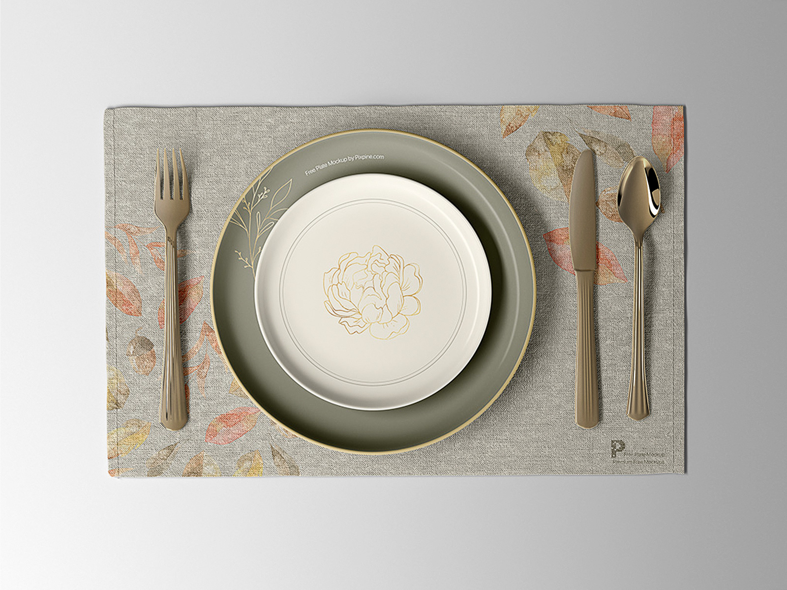 Plate Mockup Free PSD Template