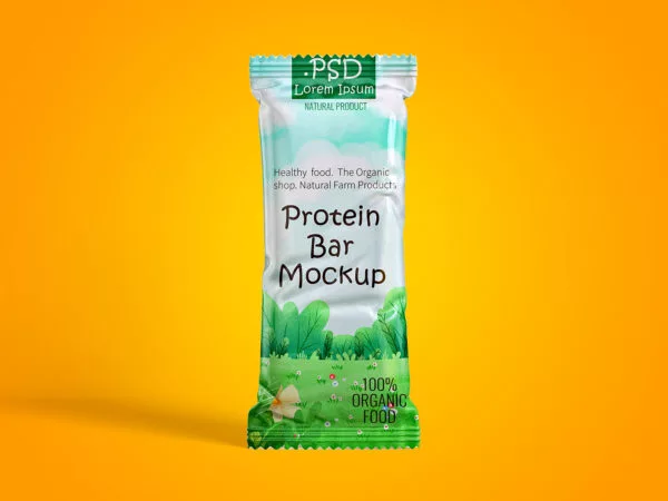 Protein Bar Packaging Mockup