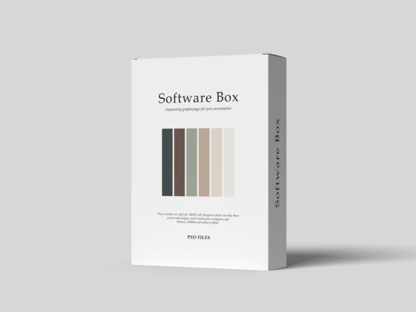 Software Product Box Free Mockup
