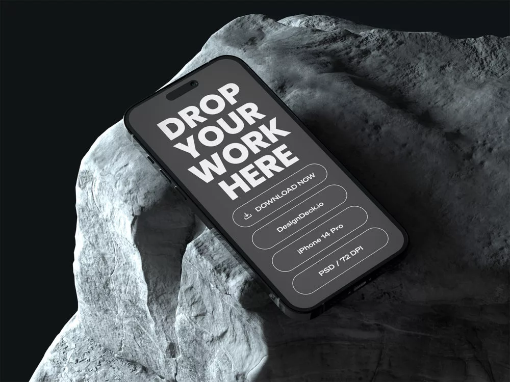 iPhone 14 Pro Max PSD Free Mockups