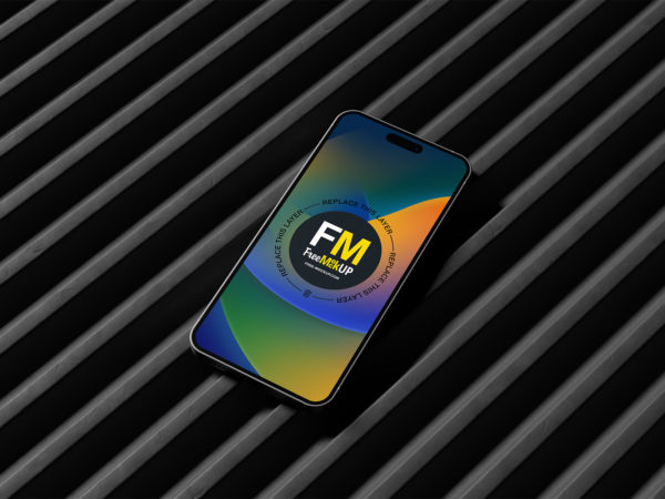 iPhone 14 Pro Max UI/UX Mockup – Free PSD