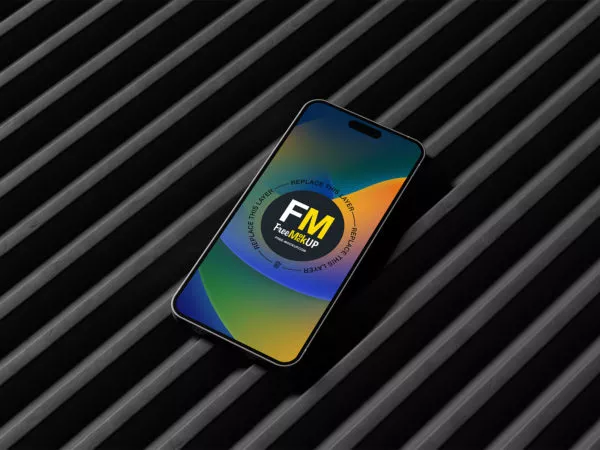 iPhone 14 Pro Max UI/UX Mockup – Free PSD