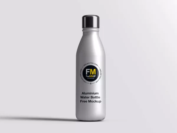 Aluminium Water Bottle – Free Mockup