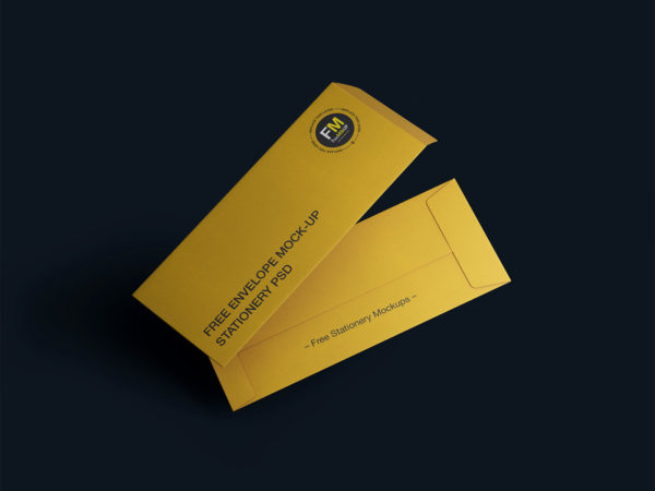 Free Envelope Mock-Up Stationery PSD