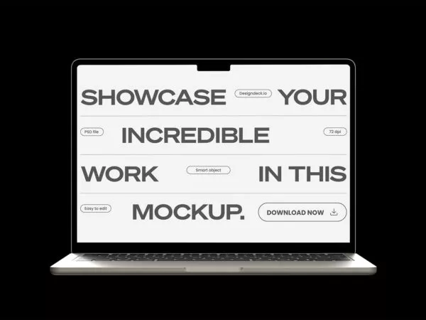MacBook Air Mockup UI/UX