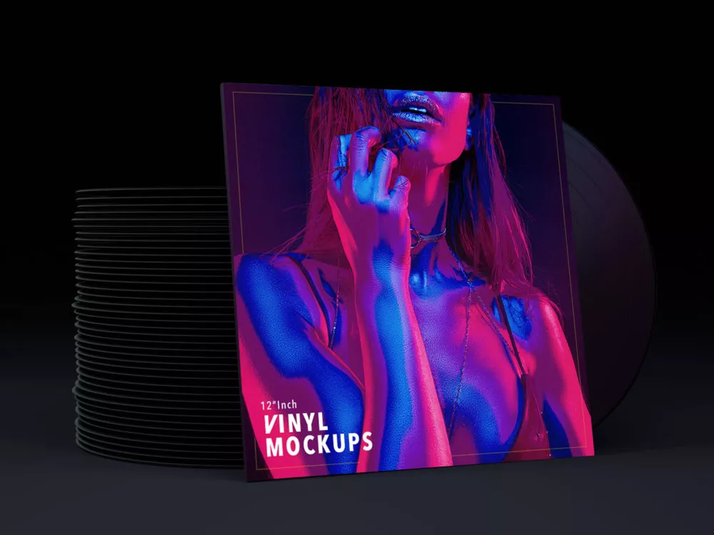 Free 12-Inch Vinyl Mock-Ups (8 PSD Files)