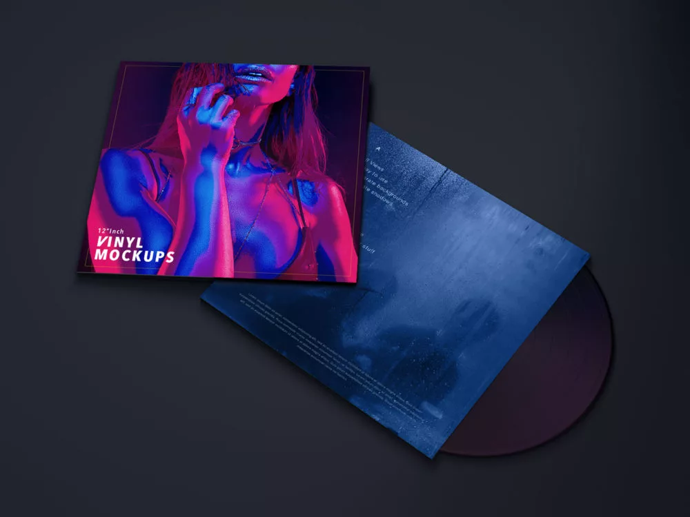 Free 12-Inch Vinyl Mock-Ups (8 PSD Files)