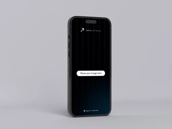 Free iPhone 14 UI PSD Mockup
