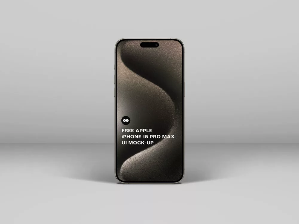 iPhone 15 Pro Max UI Free Mock-Up