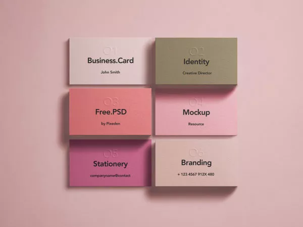 Business Card Branding Identity Mockup