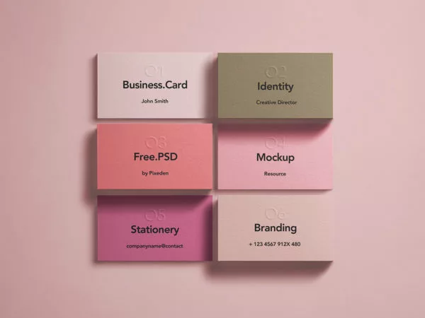 Business Card Branding Identity – Free Mockup