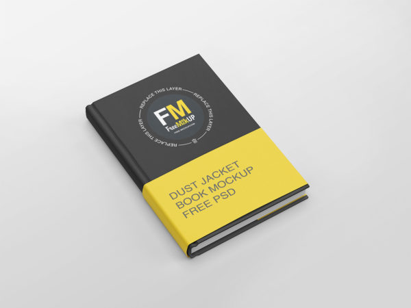 Dust Jacket Book Mockup Free PSD