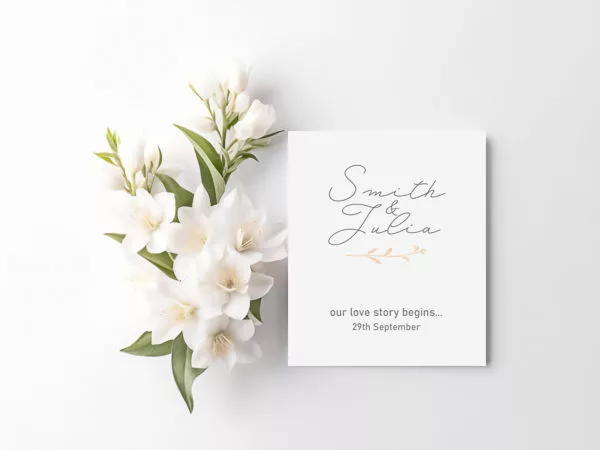Wedding Invitation Card Mockup PSD