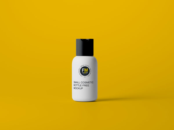 Small Cosmetic Bottle Free Mockup