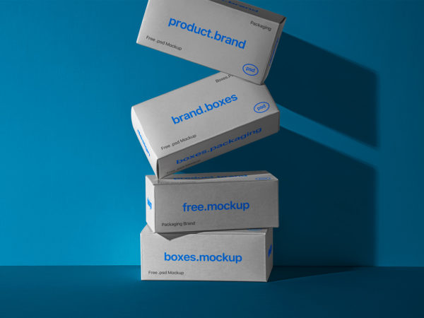 Boxes Packaging Product PSD Mockup