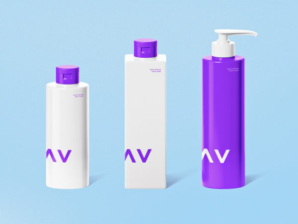 Free Cosmetic Packaging Mockup Set