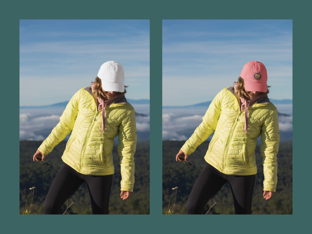 Free Hiker Wearing A Dad Hat Mockup