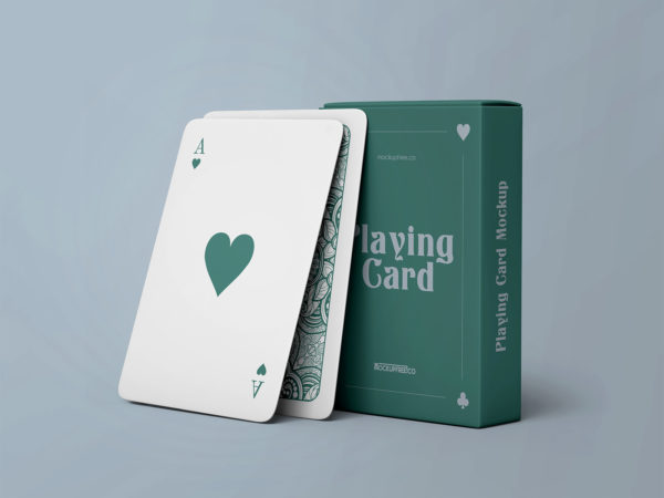Free Playing Cards Mockup PSD