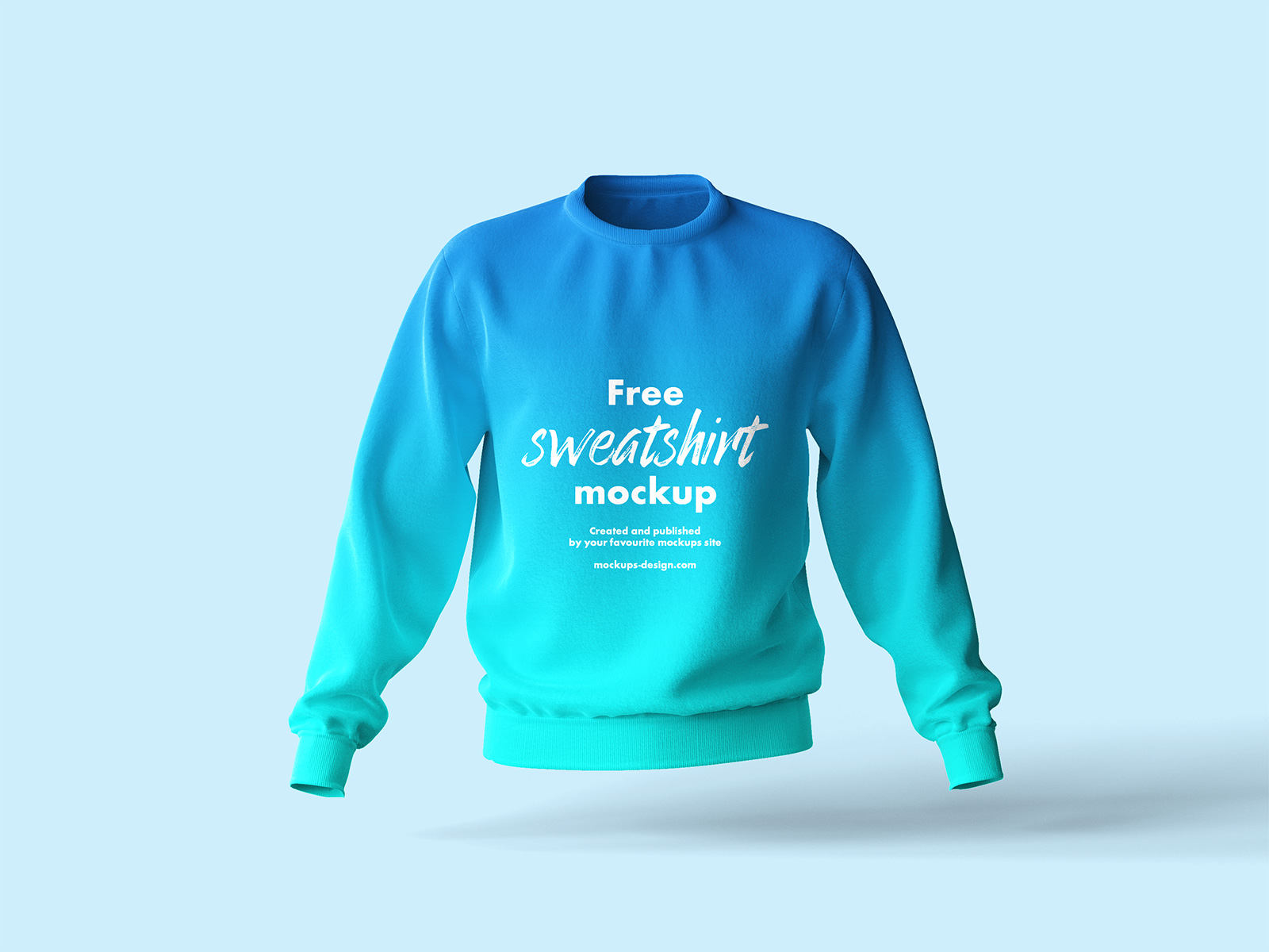 Free Sweatshirt Apparel PSD Mockup