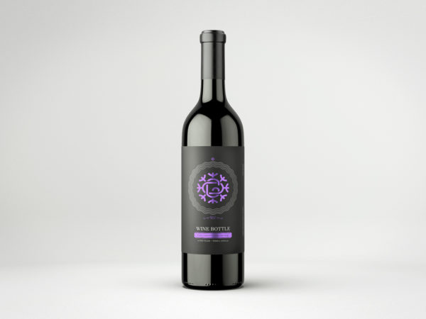 Free Wine Bottle Mockup