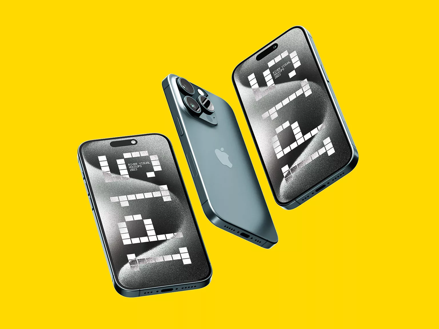 iPhone 15 Pro Mockup UI/UX | The Free Mockup