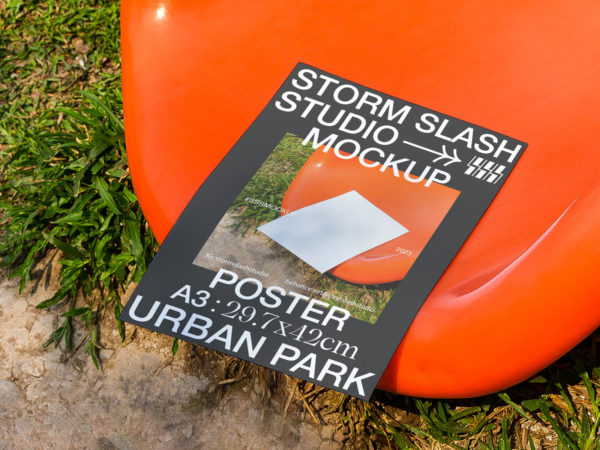 Outdoor Poster Mockup Free PSD