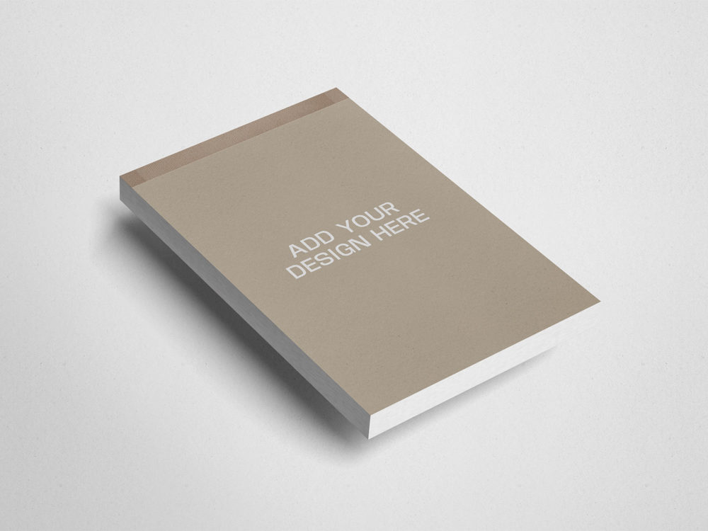 Realistic Notepad Mockup Free PSD