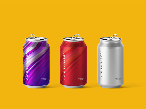 Soda Can Packaging Free Mockup