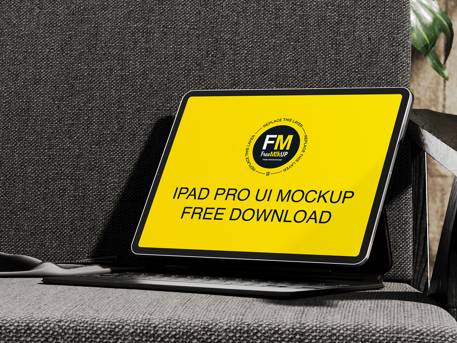 iPad Pro UI Mockup Free Download