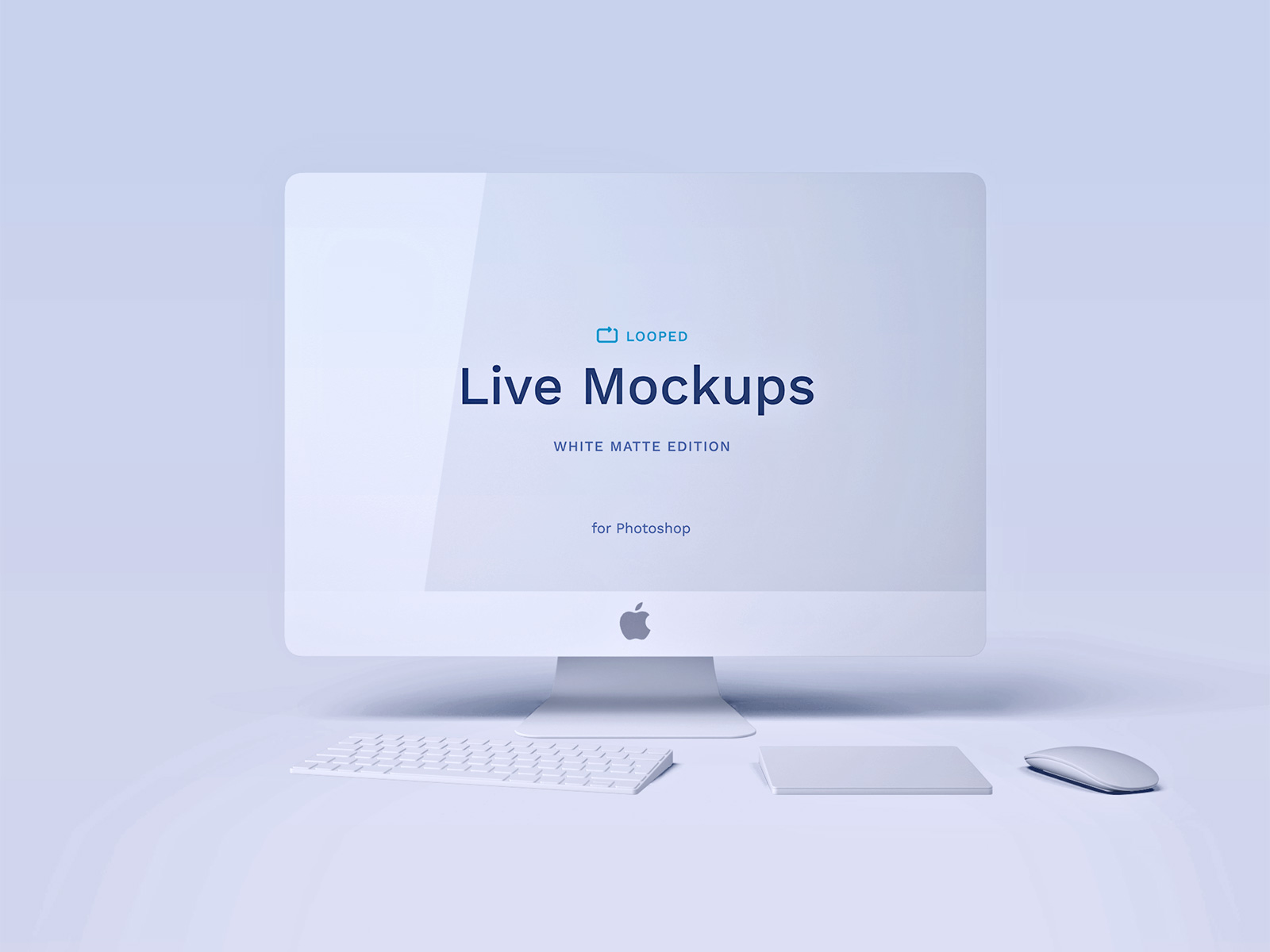 8 White Clay Apple Devices Mockups