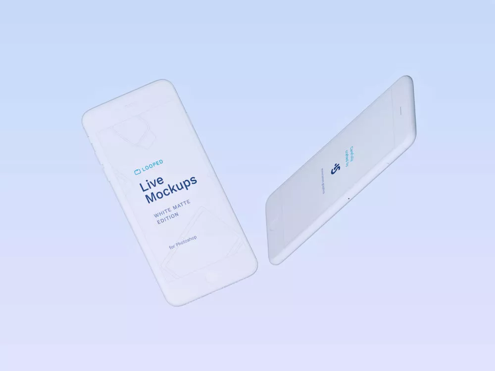 8 White Clay Apple Devices Mockups