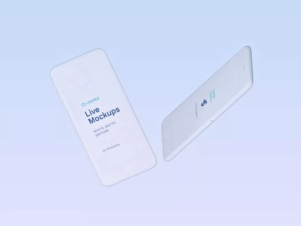 8 White Clay Apple Devices Mockups