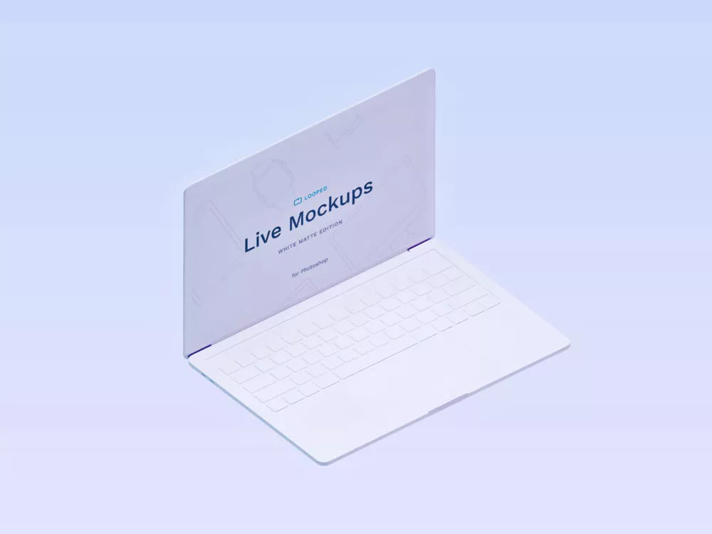 8 White Clay Apple Devices Mockups