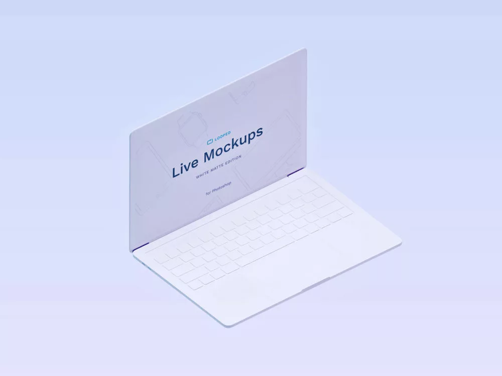 8 White Clay Apple Devices Mockups