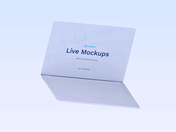 8 White Clay Apple Devices Mockups