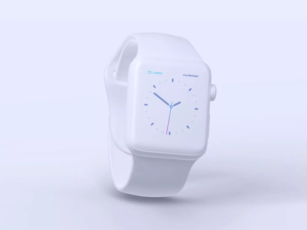 8 White Clay Apple Devices Mockups