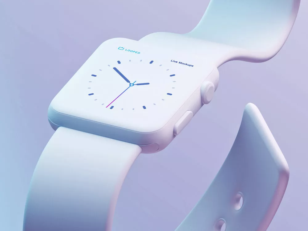 8 White Clay Apple Devices Mockups