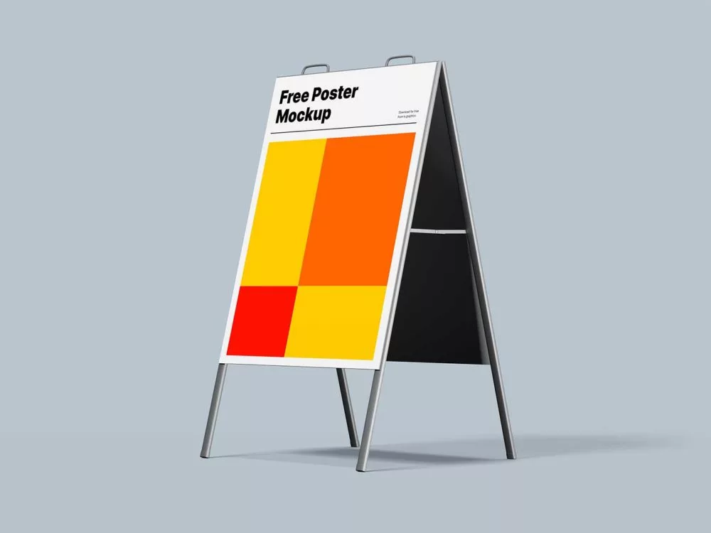 A-Frame Sidewalk Sign Mockup: Direct Attention with Captivating Curbside Appeal