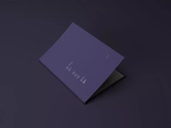 A4 Brand Folder Stationery Mockup
