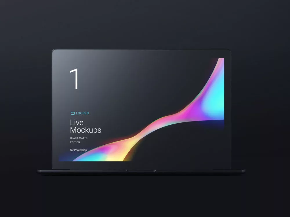 8 Black Clay Apple Devices Free Mockups