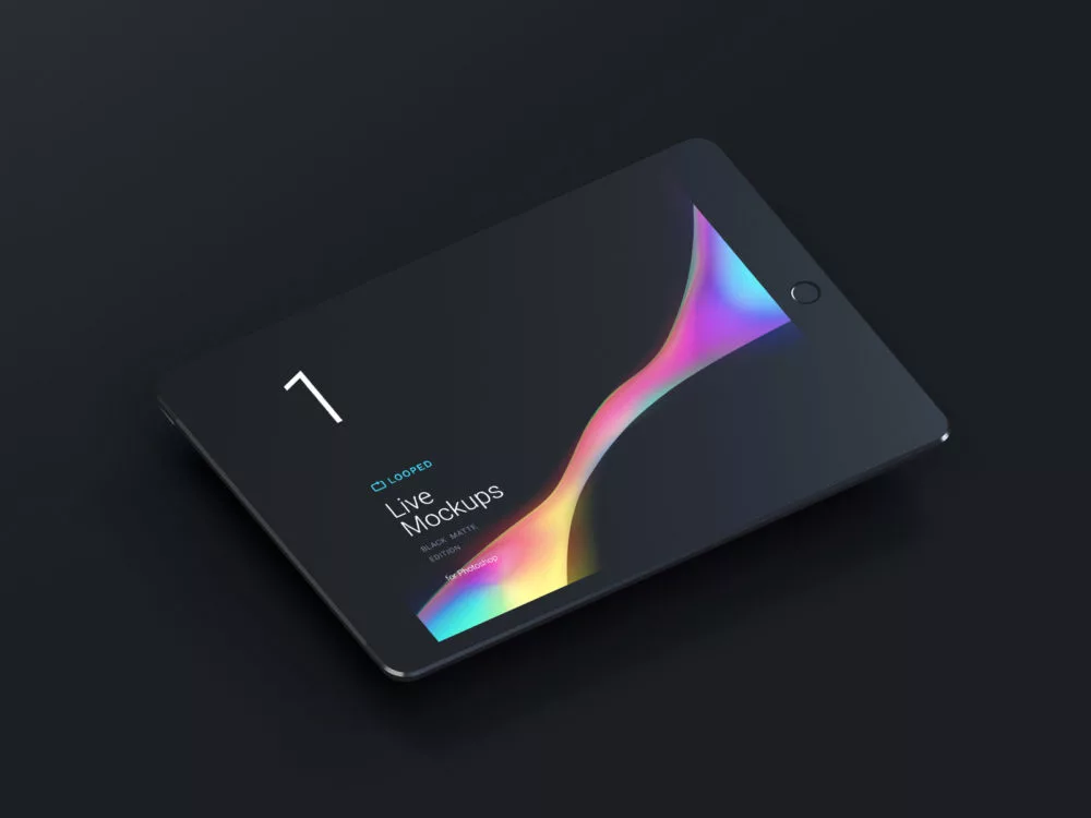 8 Black Clay Apple Devices Free Mockups