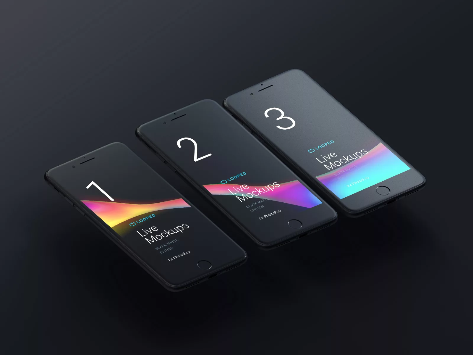 8 Black Clay Apple Devices Free Mockups