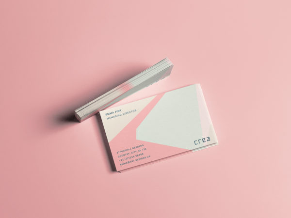 Business Card Edge Free Mockup