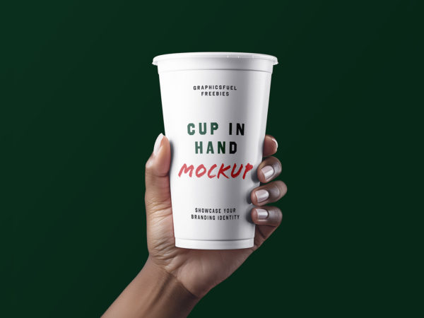 Coffee Cup in Hand Mockup