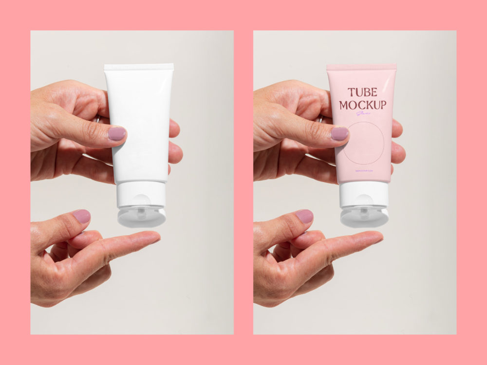 Free Beauty Tube PSD Mockup